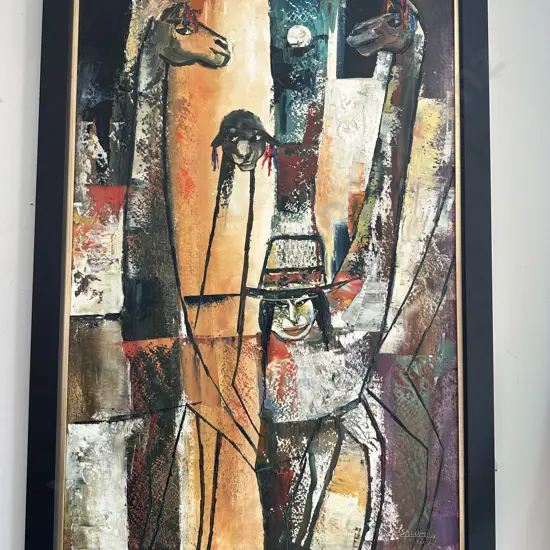 Amilcar Salomon Zorrilla oil painting "Cusco" 1972 900 x 600