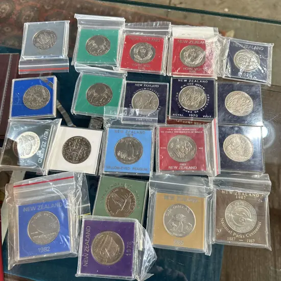 collection of commemorative coins