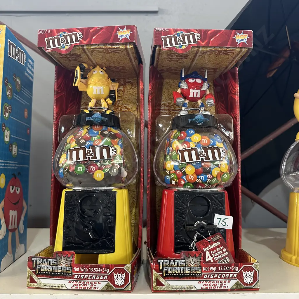 2 x boxed M&M transformers dispensers Image 1++