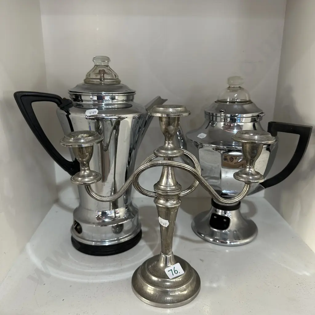 vintage coffee perks plus candle stick Image 1++