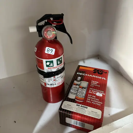 extinguisher and filters