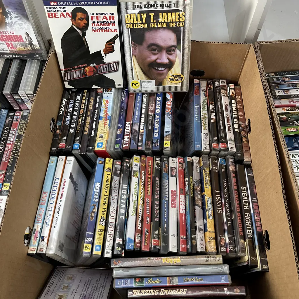 Box of DVDs. Image 1++