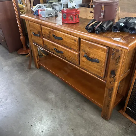 Hall table or entertainment console.