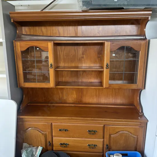 Wall unit in two pieces.