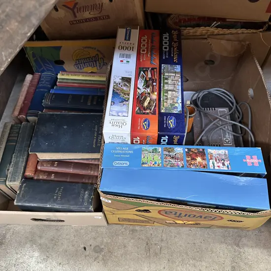 2 box games, books etc
