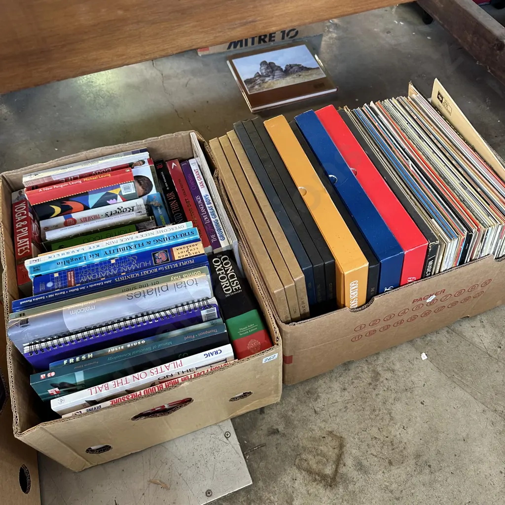2 box LPs and books Image 1++