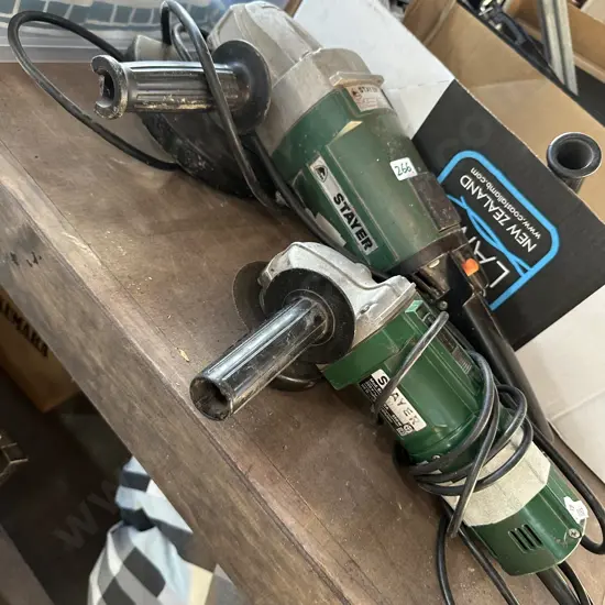 2 x Sayer angle grinders