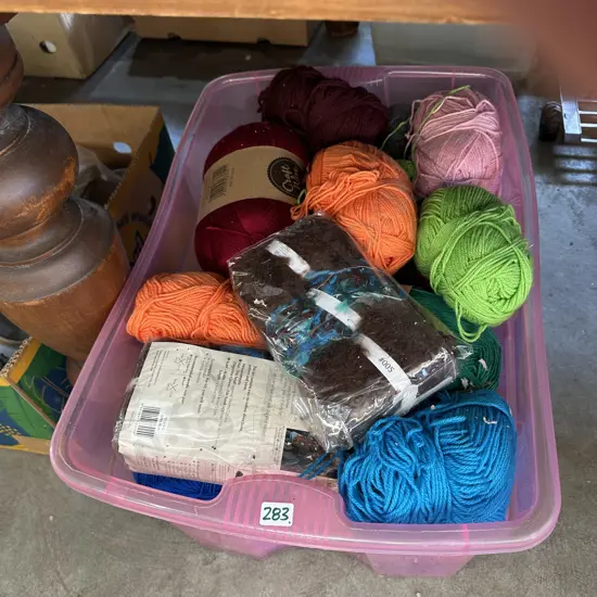 1 bin of wool