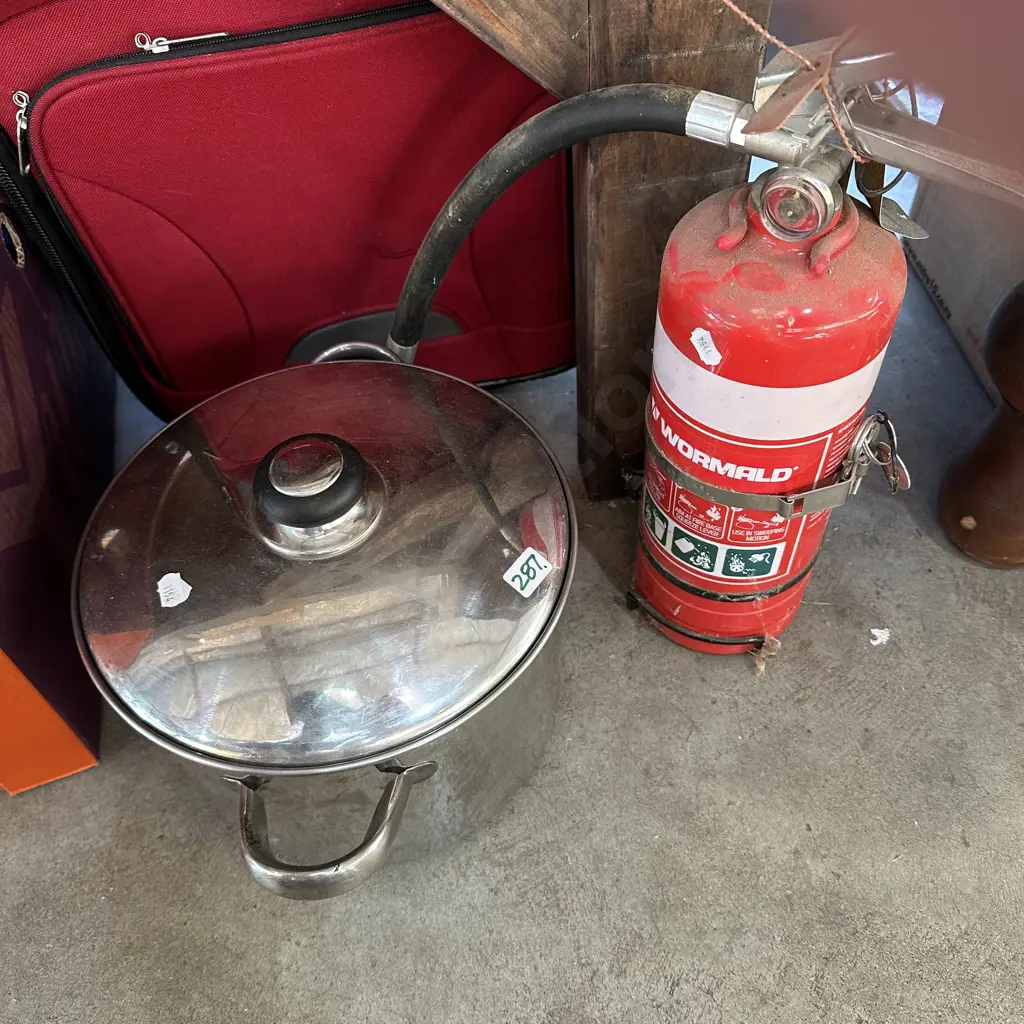 stock pot and fire extinguisher Image 1++