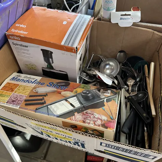 cutlery and kitchen items  etc