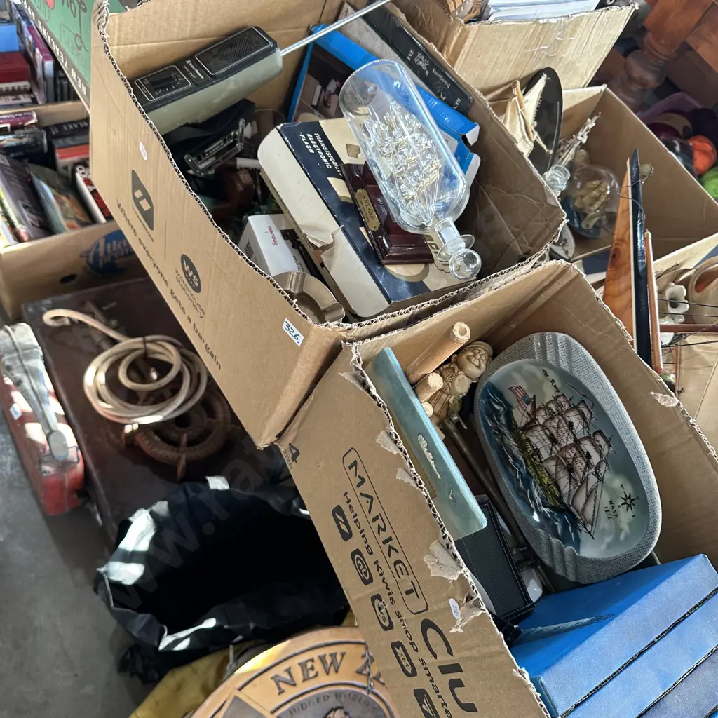 2 boxes nautical stuff etc Image 1++