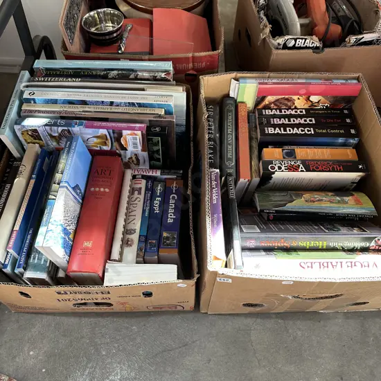 2 boxes books