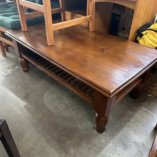 Wooden coffee table