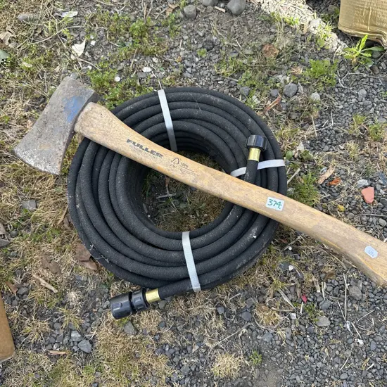 axe and drip hose