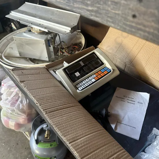 as new electronic platform scales (plus a boat part)