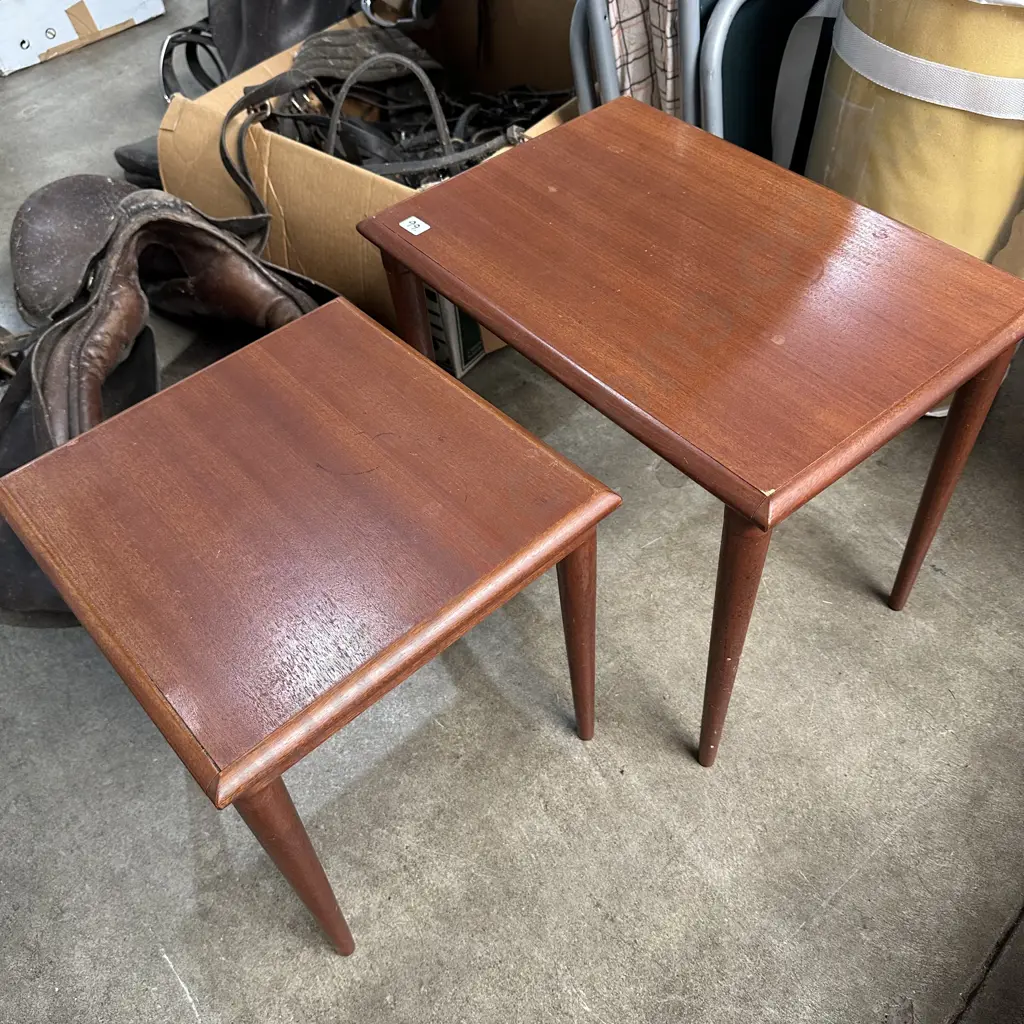 2 x Don-Lorong mid-century side tables (plus a 3rd damaged table) Image 1++