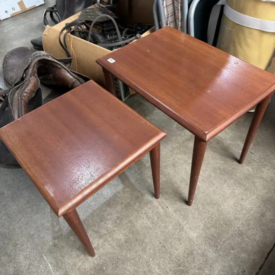 2 x Don-Lorong mid-century side tables (plus a 3rd damaged table)