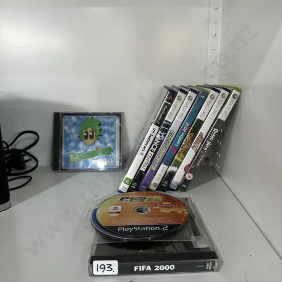 X-Box and Playstation games etc.