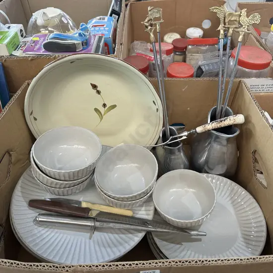 Dinnerset and skewers etc.