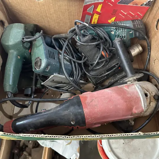 Power tools including large angle grinder etc.