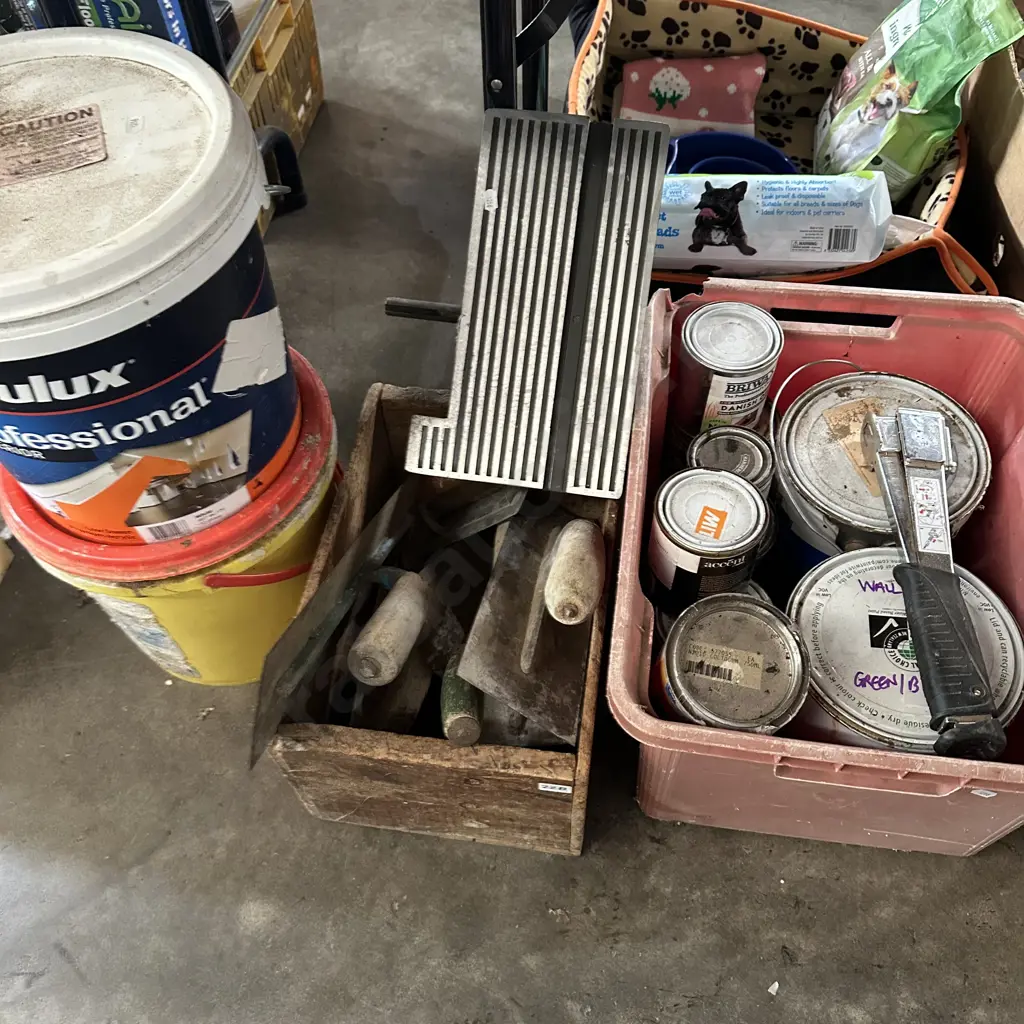 Paint and concrete tools etc. Image 1++