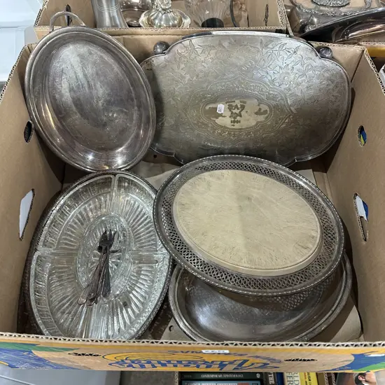 Silverware trays etc.