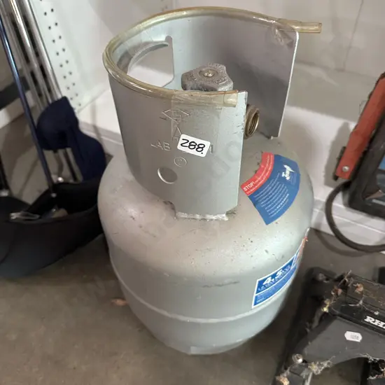 Heavy gas bottle.