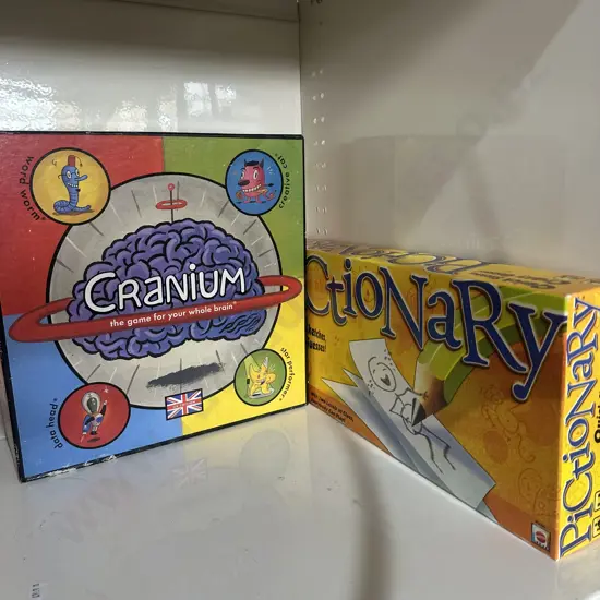 Granium and Pictionary games.