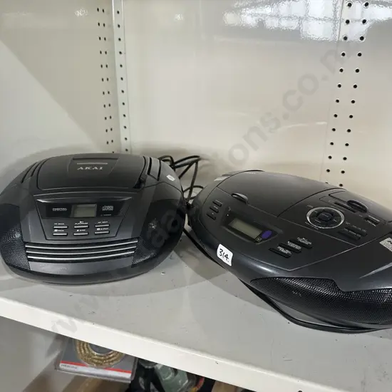 Veon and Akai radio/CD players.