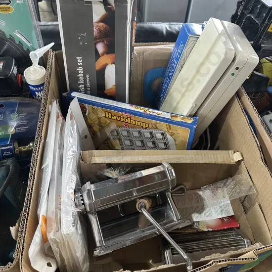 pasta maker, vacuum sealer, vac bags etc