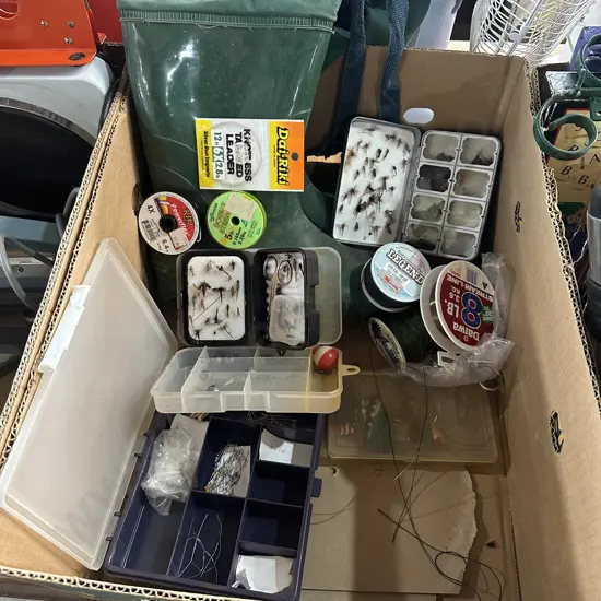 waders and fishing gear