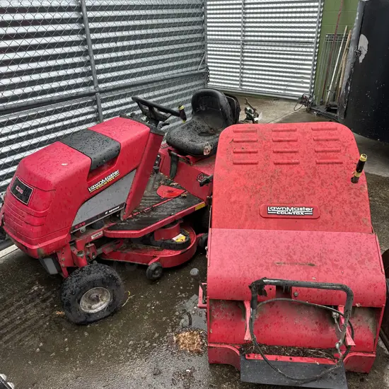 Countax ride on catching mower by Lawnmaster