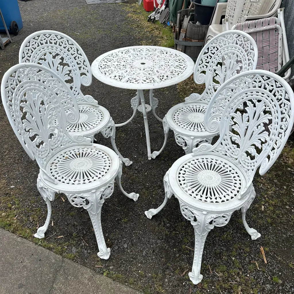 aluminium 5pc garden suite Image 1++