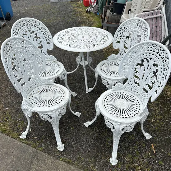 aluminium 5pc garden suite