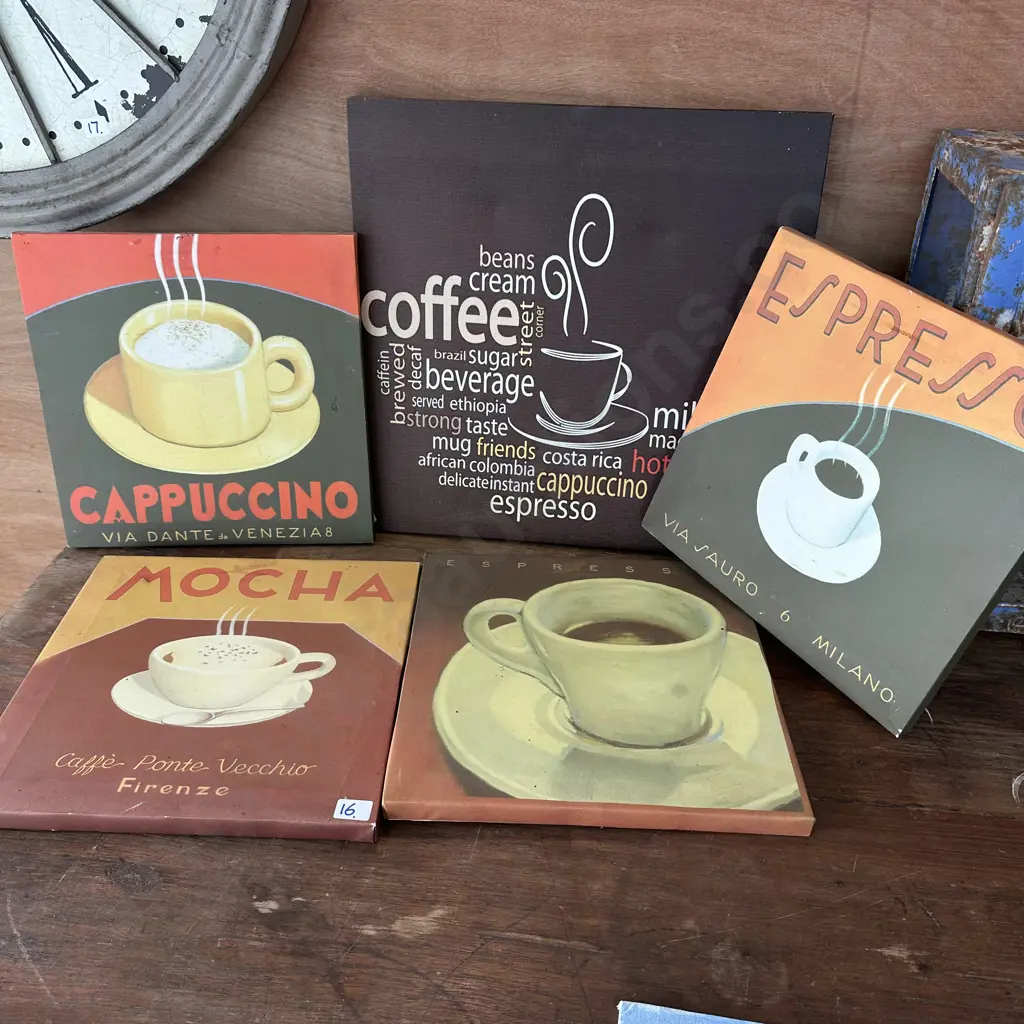 set 4 retro coffee pictures plus other Image 1++