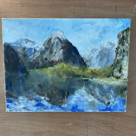Sue Wilson Mitre peak painting