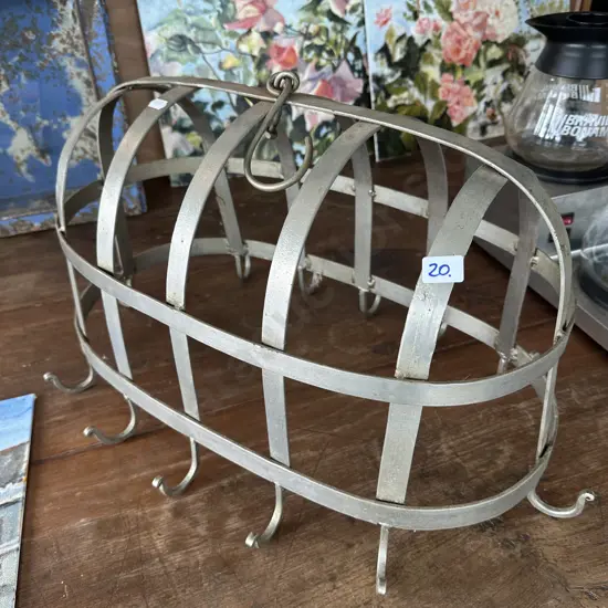 bespoke wrought iron kitchen pot hanger