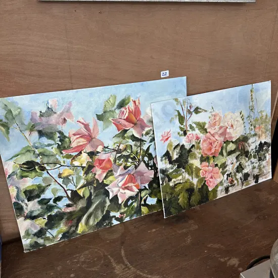 Pr Sue Wilson "Roses" paintings