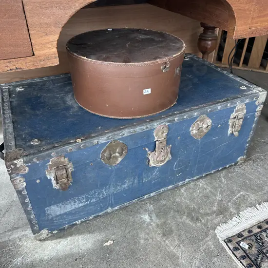 hat box and trunk