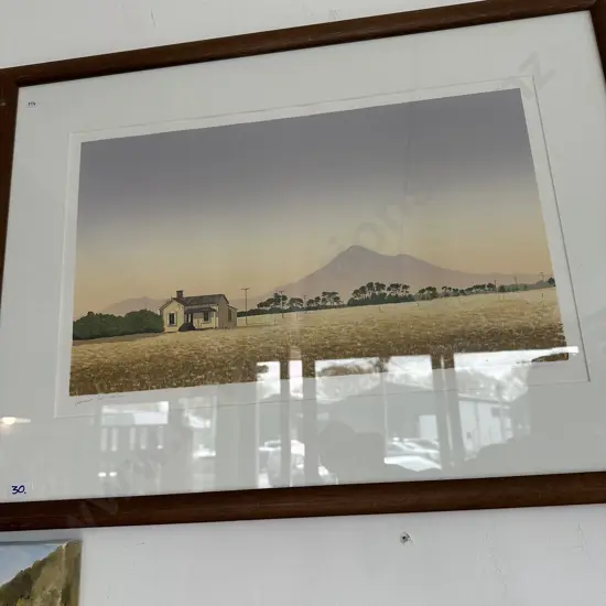 "Summer mountain" Taranaki ltd ed 68/105 by Lawrence Cain