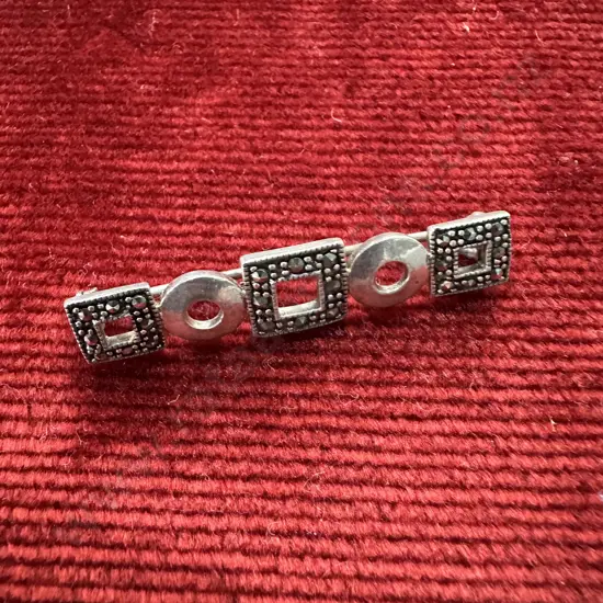 Sterling Art deco brooch