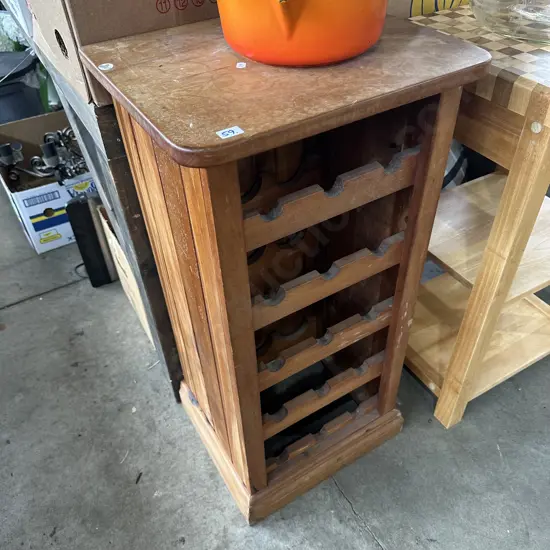 Rimu wine rack