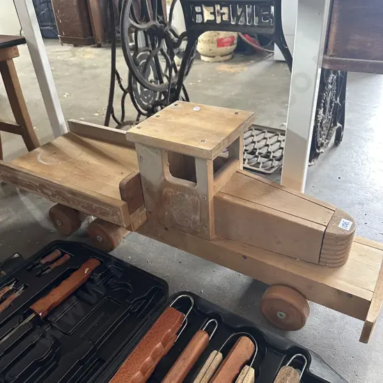 large wooden toy truck