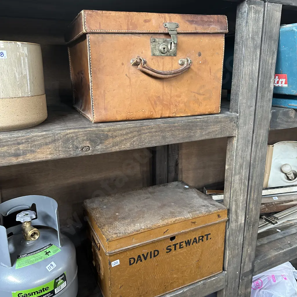 Leather and tin travel boxes Image 1++