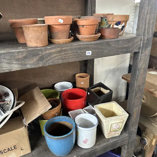 planters and picnic hamper