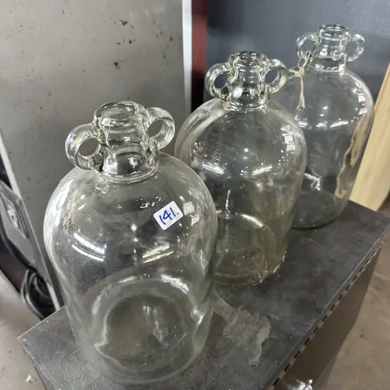 3 handled jars