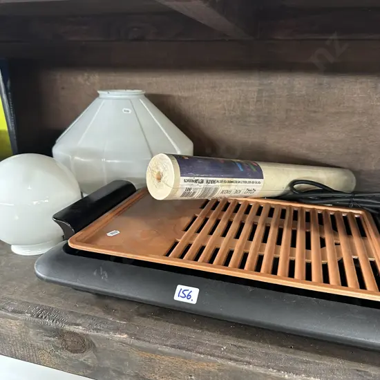 grill, wall paper, deco lights