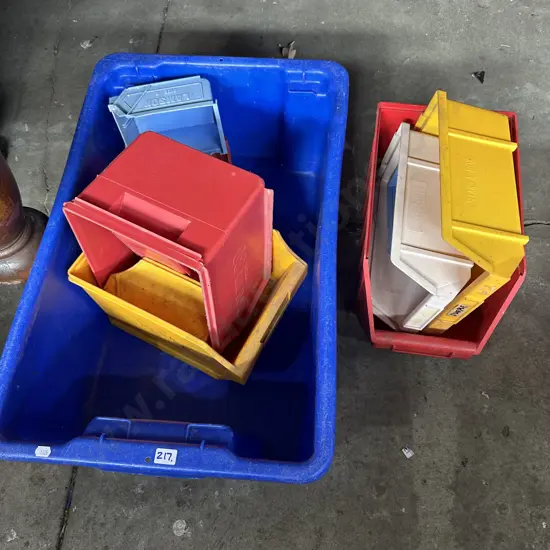 bin and parts drawers