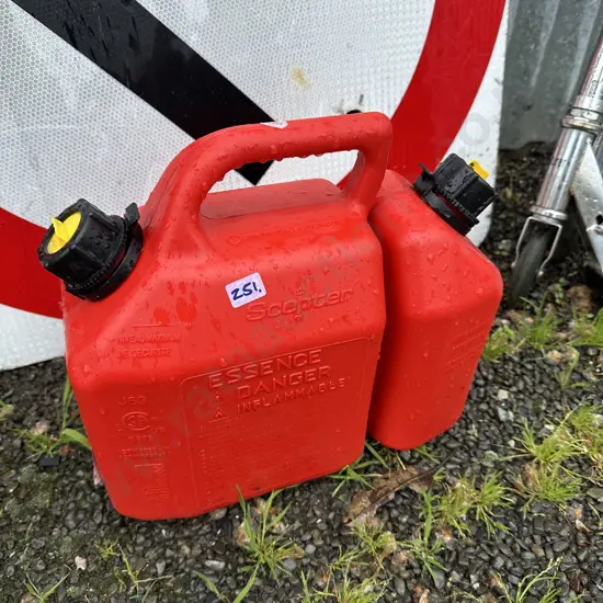 Gas and oil can.