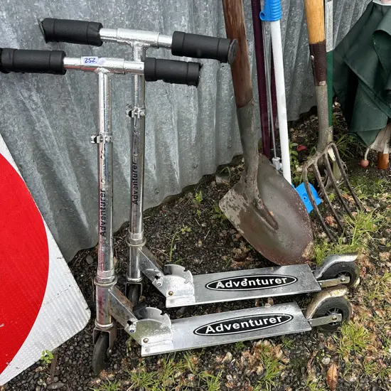 Pair of scooters.
